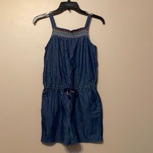 Cat & Jack Chambray Romper, Large